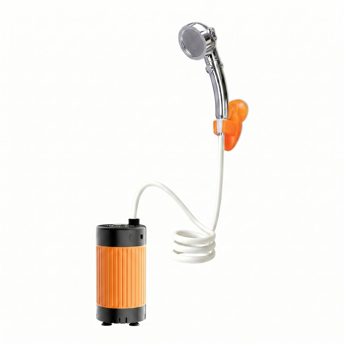 USB Charging Cable Portable Electric Shower PVC Hose Rechargeable Shower Pump Ribbed Design