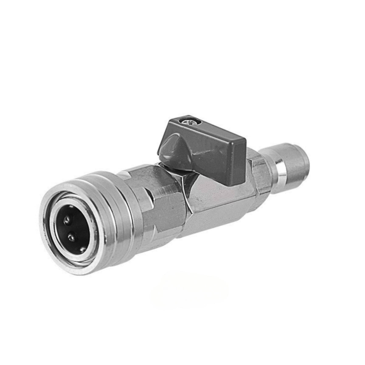 Inline Shutoff with Lever Handle Metal Hose Connector Leakproof Car Wash