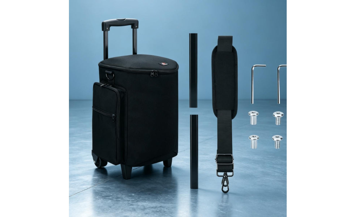 Wheeled Rolling Carry Case | Portable, Speaker Case with Wheels, for Gigs