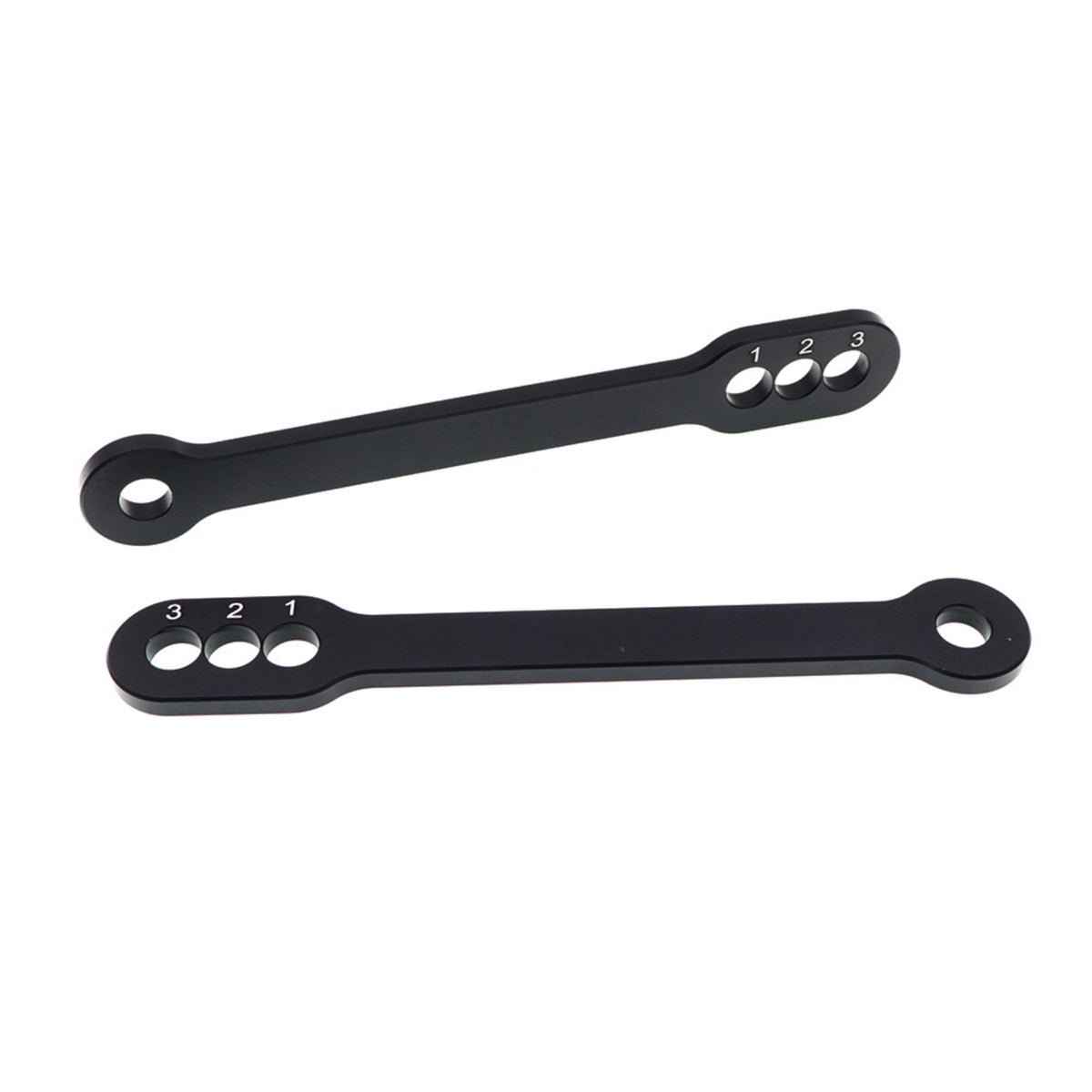Numbered Motorcycle Lowering Link Plates Black GSX-R Lowering Plates Metal Drop Link Matte Finish