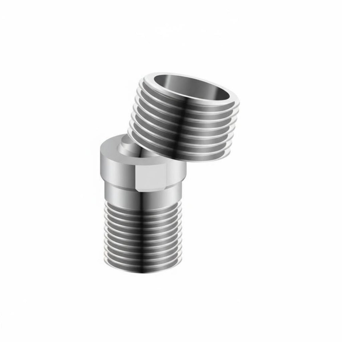 304 Stainless Steel Adjustable Angle Shower Adapter 360° Rotation Adjustable Shower Faucet Connector Anti-Rust for Plumbers, Home Renovators