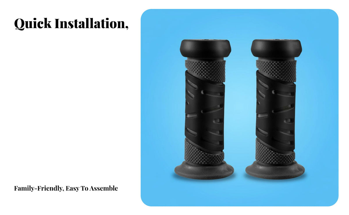 2 Pieces Children's Handle Grips Comfortable Junior Bike Handlebar Grips Ergonomic Design for Young Children