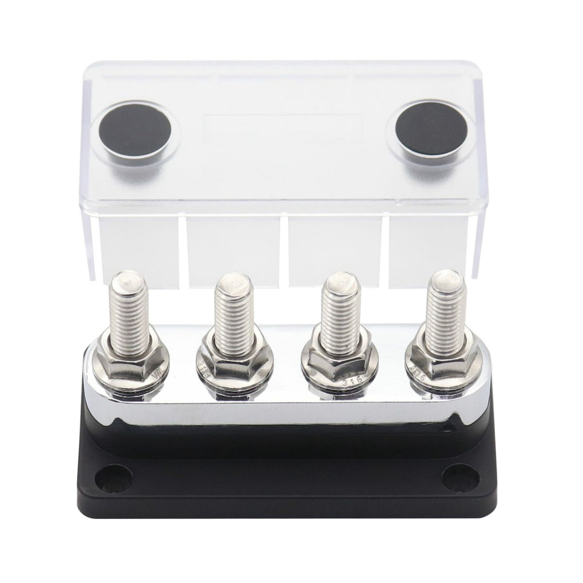Bus Bar with Cover 12V Grounding Block 48V DC Hardware for RV