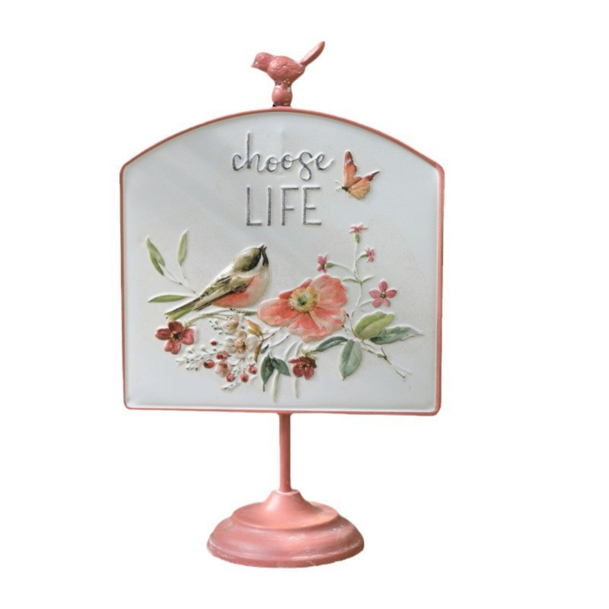 Wooden Birdhouse Ornament Painted Birdhouse with Floral Motif for Gardeners
