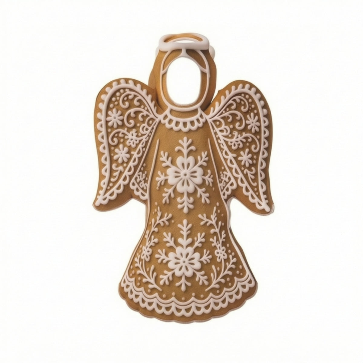 Gingerbread Angel Costume Deluxe Gingerbread Costume Easy to Wear Seasonal Attire for Actors, Themed Character Gatherings