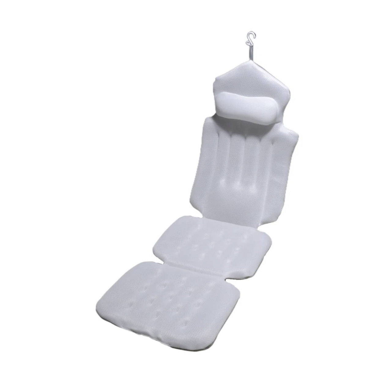 Padded Bathtub Bath Cushion with Hanging Loop Soft Full Body Bath Pillow Non-Slip Skin-Friendly for Home Bathroom