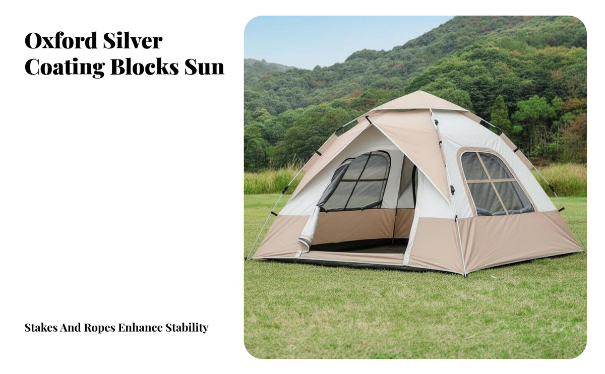 Easy Setup Automatic Instant-Setup Tent Rainproof Outdoor Camping Tent Portable Waterproof Outdoor Shelter Sturdy for Campers, Beginners, Backpackers, Travel, Hiking, Beach, Park