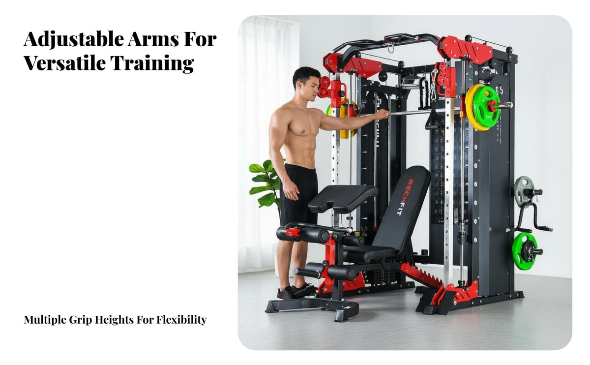 Linear Machine Strength Rack Heavy Duty All in Single Linear Machine Reinforced Steel Frame Complete Home Gym for Bodybuilders, Fitness Enthusiasts