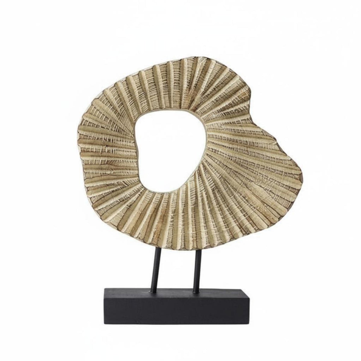 Wabi-Sabi Aesthetic interconnected Rings decoration Modern Design Ring-Shaped Figurine Geometric Form desktop Sculpture Elegant Accent for Interior Designers, Office Workers, Study Room, shelving unit, TV Cabinet, on a Shelf