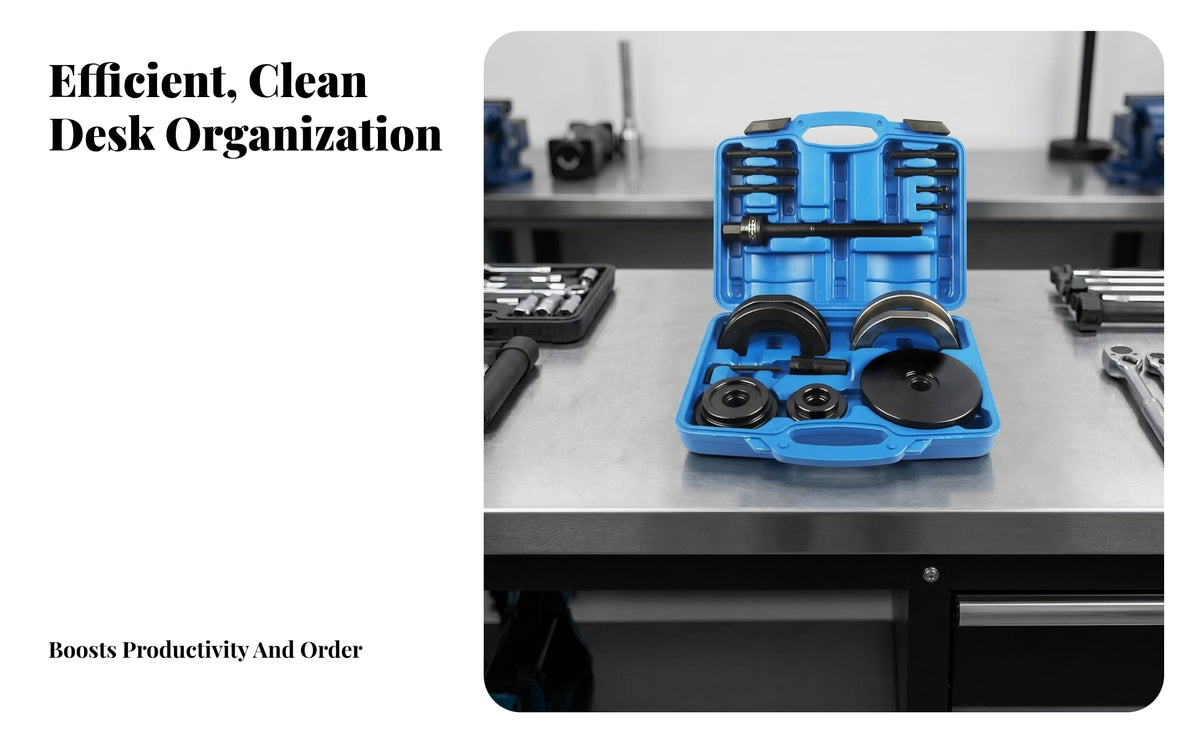 85mm Wheel Bearing Puller Kit | For 85mm Applications, Black Metal Components, Bearing and Wheel Hub Removal Tool Set, Repair Shops