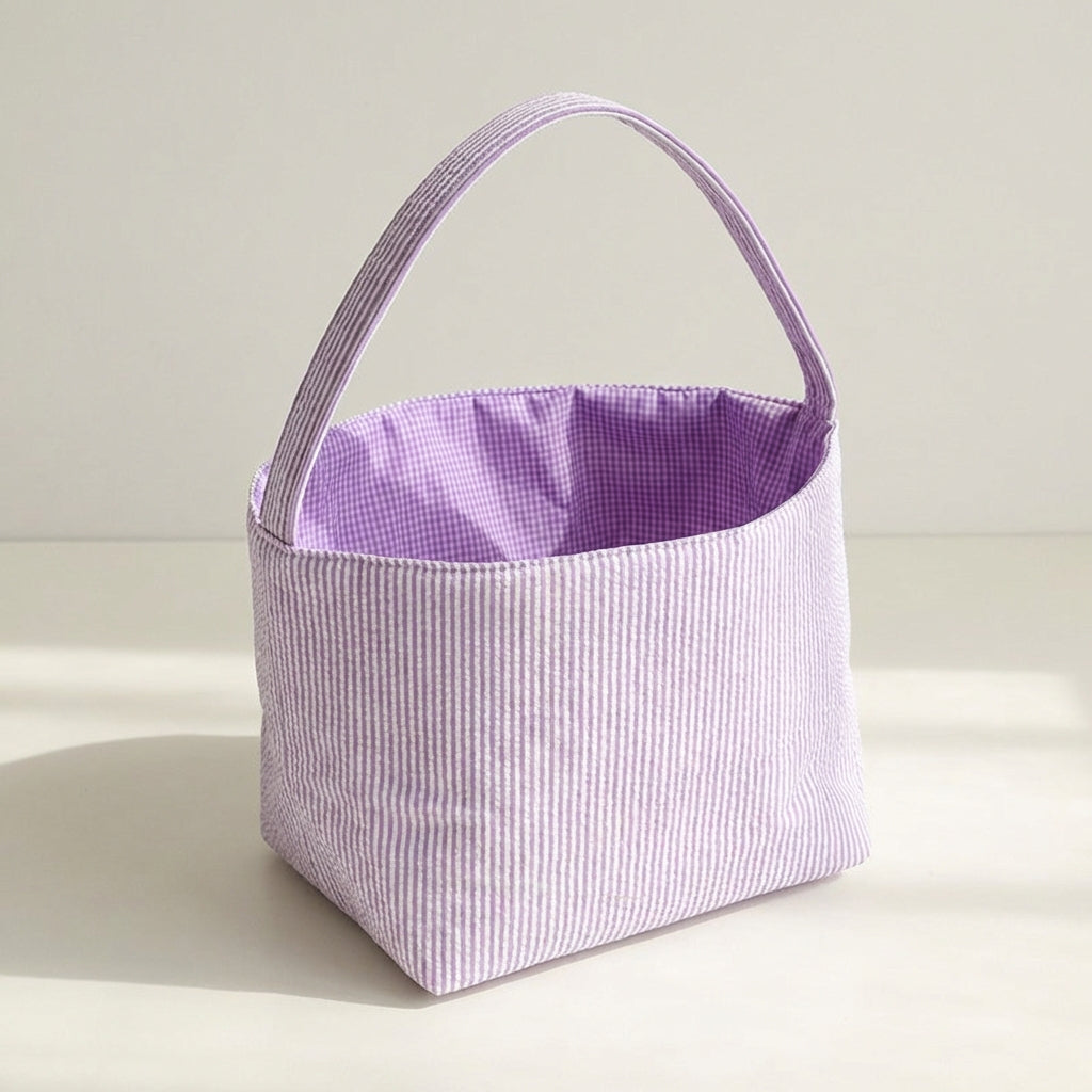 children's Easter Gift Bag Reusable Material Egg Search Basket Lightweight Egg Collecting Bucket for Young Children, Grandparents, Parties, Storage Bag