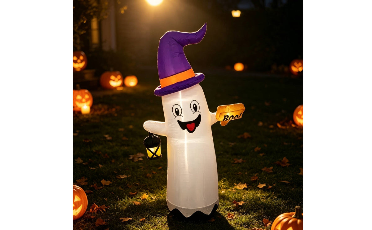 Inflatable specters with Witch Hat Outdoor Inflatable specters Spooky Halloween Decor for Yard, Lawn, Porch
