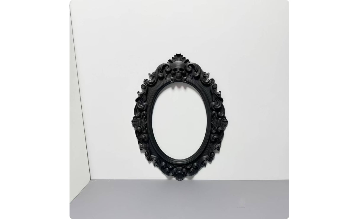 Ornate Oval Wall Frame Intricate Details Ornate Halloween Wall Art