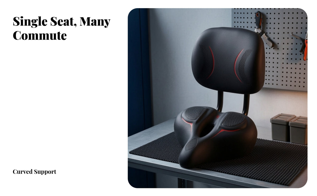 Comfortable Bike Saddle with Backrest