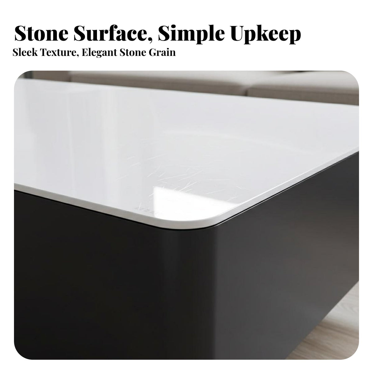 Rectangular Table with Drawers Minimalist Aesthetic Storage Coffee Table Modern Aesthetic Living Room Furniture for Apartment Dwellers, Families