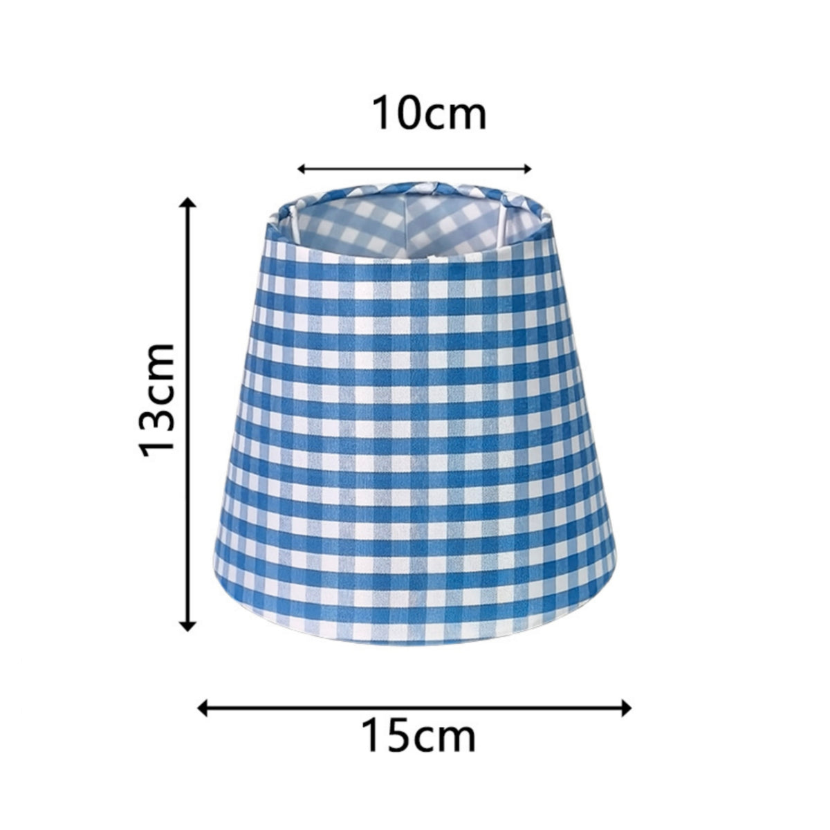 Gingham Lampshade Checked Textile Lampshade Lamp Shade Small Lighting Classic for Reading Nook