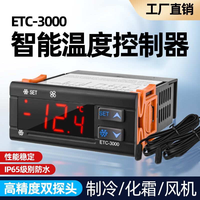 Freezer Temperature Controller ETC-3000+ with Compressor Delay Alarm