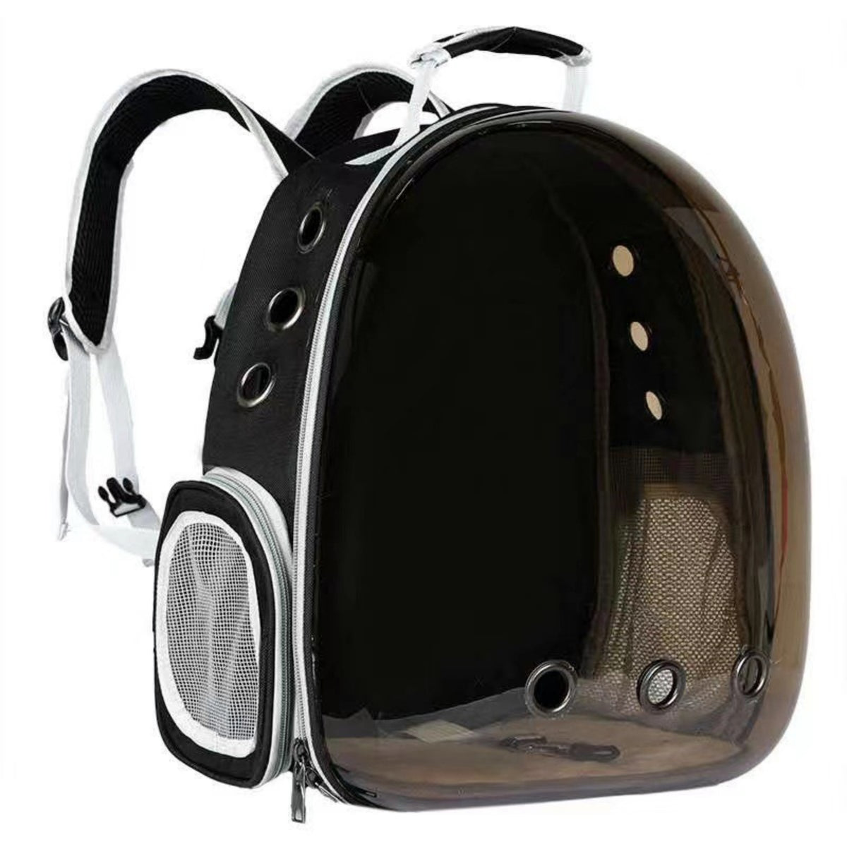 Bubble Cat Backpack Zippered Cat Carrier Backpack Hard-Shell Pet Carrier Top Handle