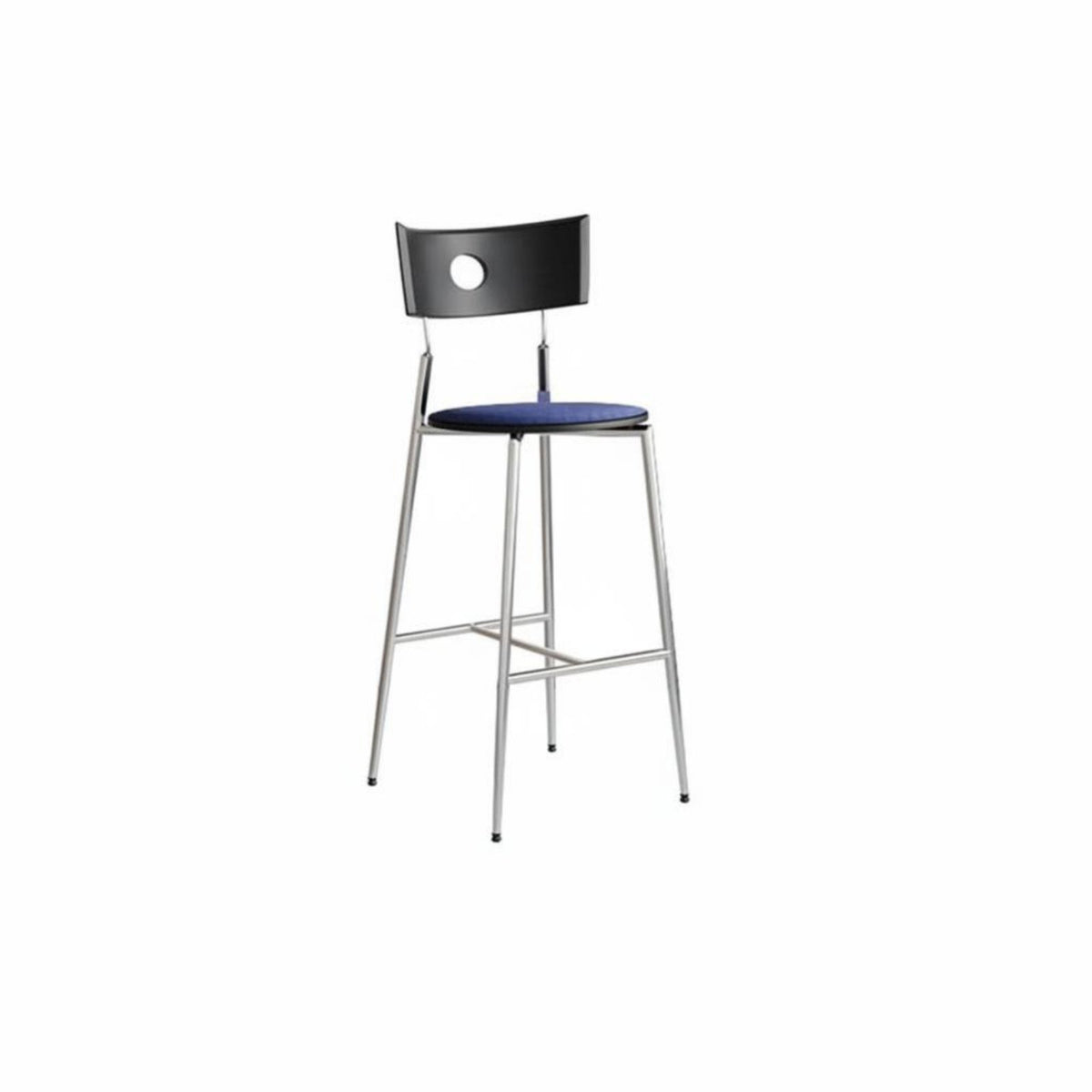Nordic Design Wireframe Counter Stool With Backrest Bar Chair Minimalist aesthetic Home Furniture Built-in Footrest for Interior Designers, Business Owners, Restaurant, Kitchen Island, Dining Room, leisure Area