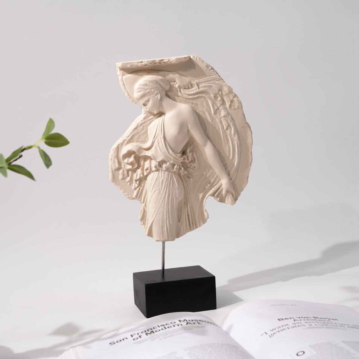 French Vintage Style Venus Relief Sculpture Mythological Figure Decor