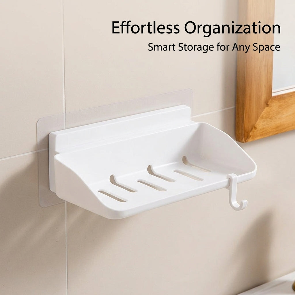 Cabinet and Sink Space-Saving Storage Rack for Bathroom, Wall-Mounted Towel Bar and Kitchen Organizer, Drill-Free Wall Holder
