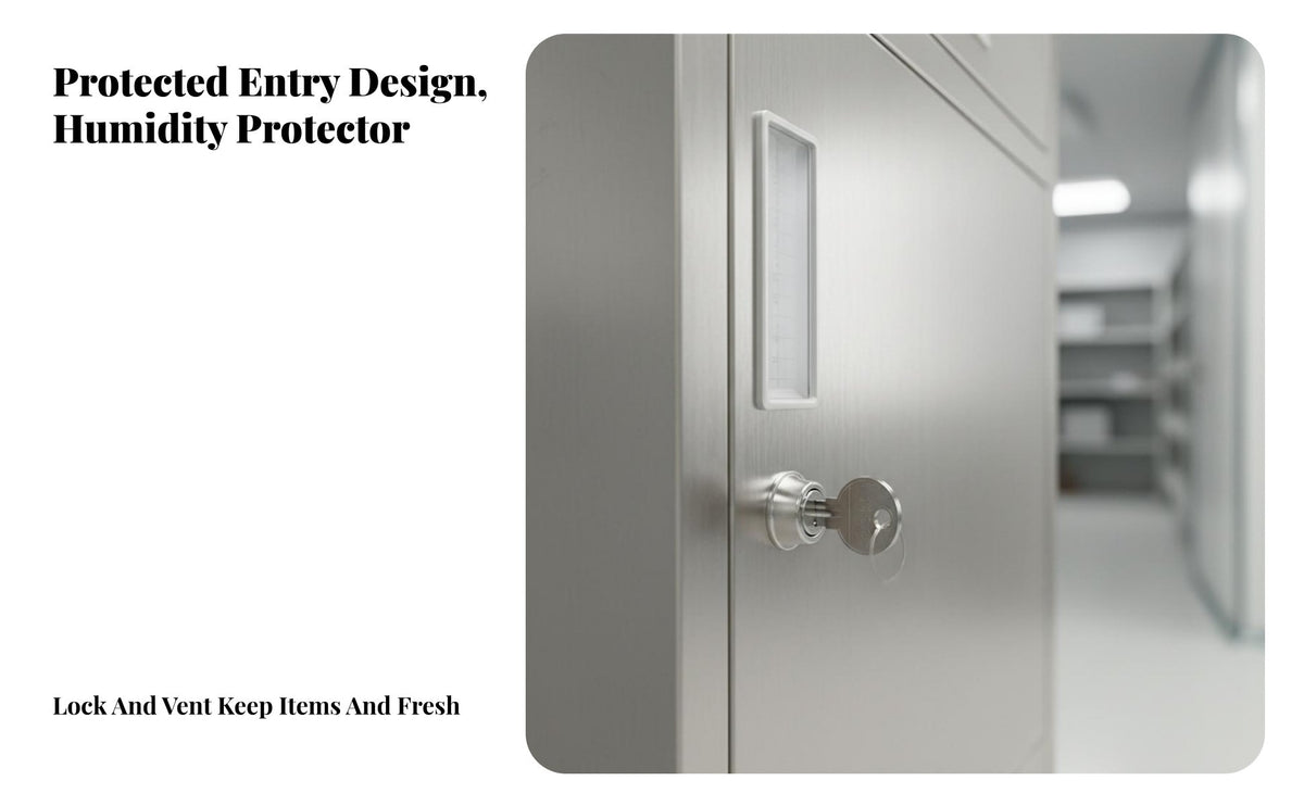 Anti-Rust Stainless Steel Locker Sturdy and Long-Lasting Multi-Door Employee Locker Lockable Doors Stainless Steel Storage Cabinet Industrial Design for Employees, Students, Cleanroom, Factory, Office, Hospital