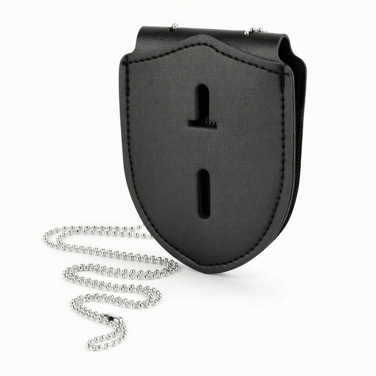 Armorial Identification Holder Leather ID Identification Holder with Lanyard Double-Sided Case for Officers