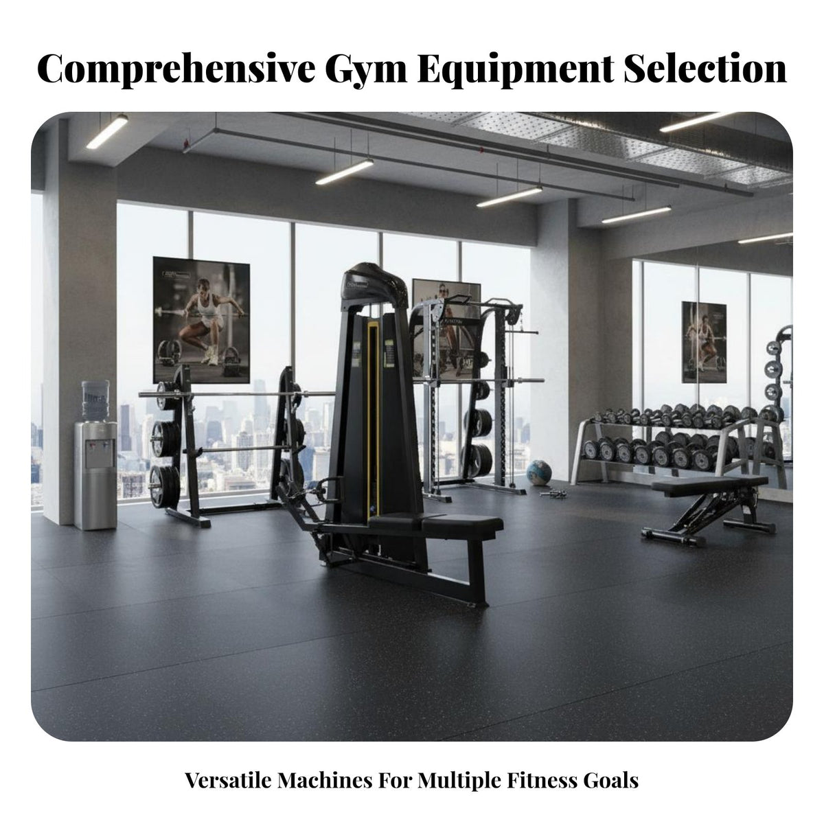 Commercial Gym Equipment Heavy Duty Weight Stack Gym Machine Multi-Functional Design Professional Fitness Machine for Personal Trainers, Bodybuilders