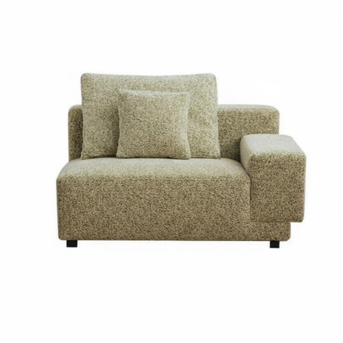 open Combination sectional Block Couch Minimalist Design sectional with Ottoman Double-Sided Living Room Seating Space Saving for Apartment Dwellers, Young Adults, Studio, Lounge Area, Office, Playroom