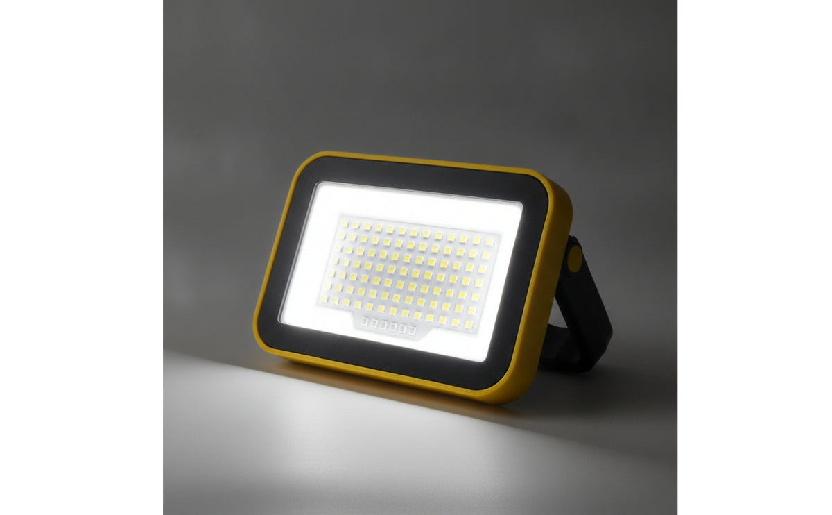 Foldable Portable Work Light with Stand Compact Folding Work Light Adjustable Utility Lamp Sturdy for Emergency