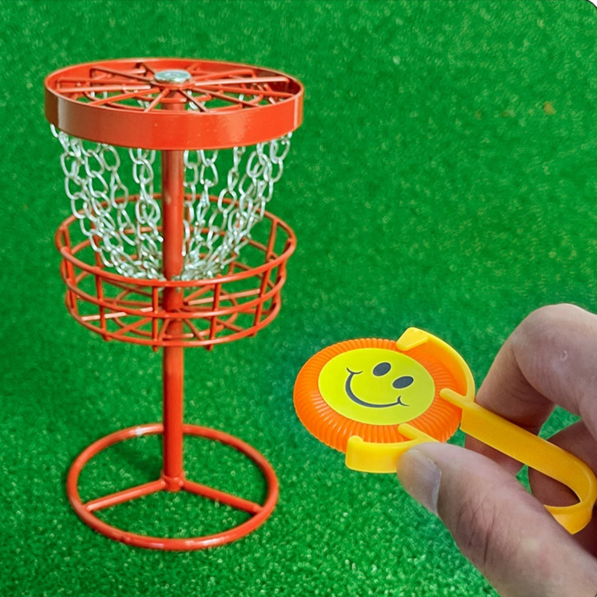 Mini Basket Compact Mini Throwing Disc Game Basket Detachable Throwing Target for Throwing Practice