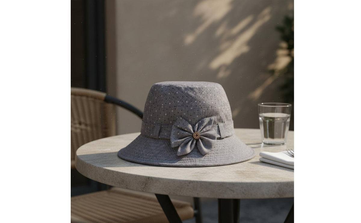 Women's Summer Sun Hat Breathable Bow Wide-Brim Hat Foldable for Outdoor, Travel