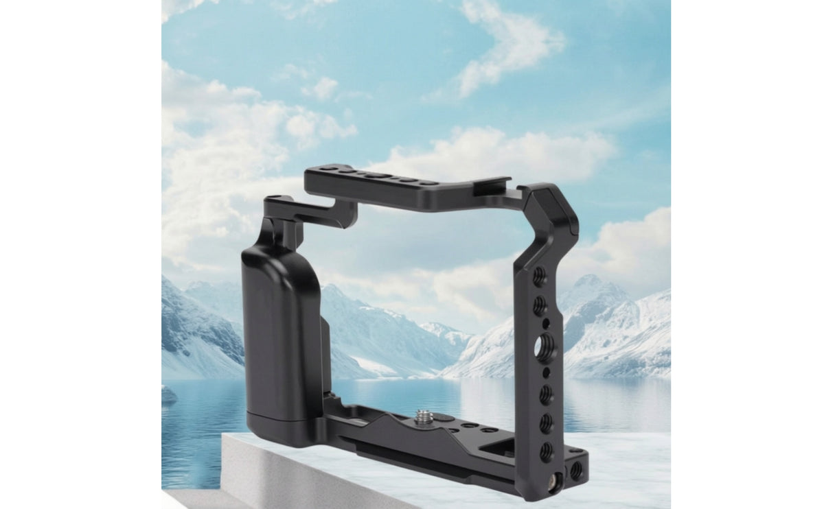 Camera Cage with Mounting Holes Aluminum Alloy Expansion Frame Metal Mount Bracket for Videographers, Vloggers, Vlogging, Travel, Studio