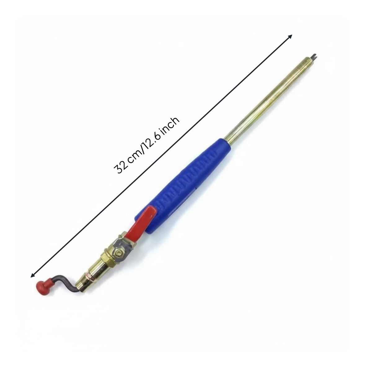 Deflation Function Air Chuck Inflator Rod Brass Valve Truck Tire Inflation Tool Leak-Proof for Mechanics, Auto Repair Shop, Garage