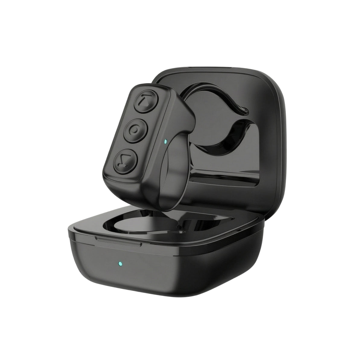 Rechargeable Phone Controller Control with Charging Case Compact Controller Wearable Page Turner Hands-Hands-off for Creators