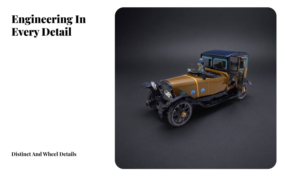 Decorative Vintage Toy Car | Compact Display-Friendly Size, Vintage Car Toy, for Shelf