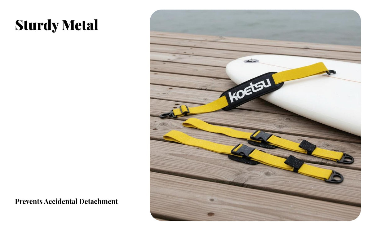 Paddleboard Carrying Strap Metal Buckles Stand-up Paddleboard Carry Strap Hands Adjustable Board Carrier for Paddlers, Water Sports Enthusiasts, Beach