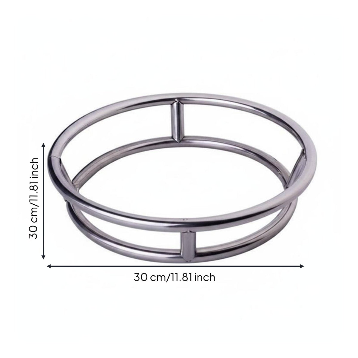 Heat Resistant Stainless Steel Pot Stand Anti Scald Double Layer Trivet Stable Support