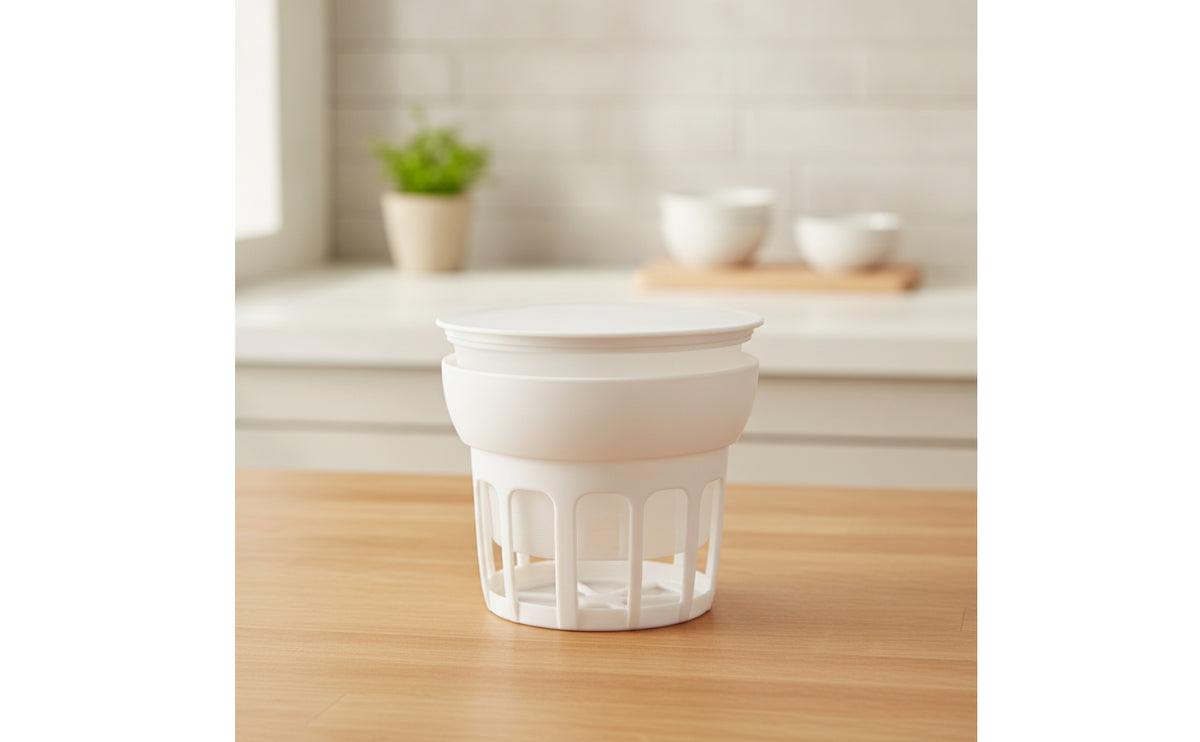 Yogurt Strainer with Lid Lidded Yogurt Strainer Cup Reusable Mesh Strainer Basket for Kitchen