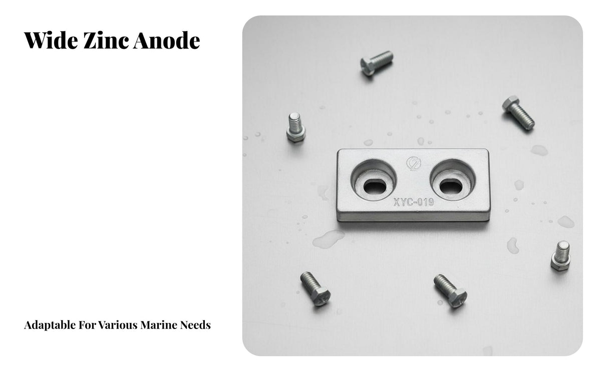 Easy Installation Bolt-on Zinc Anode High-Quality Alloy Zinc Anode Block Electrolysis Protection Block for Yacht Owners, Marina Operators, Shipyard Workers, Saltwater Environments, Freshwater, Brackish Water, Docks