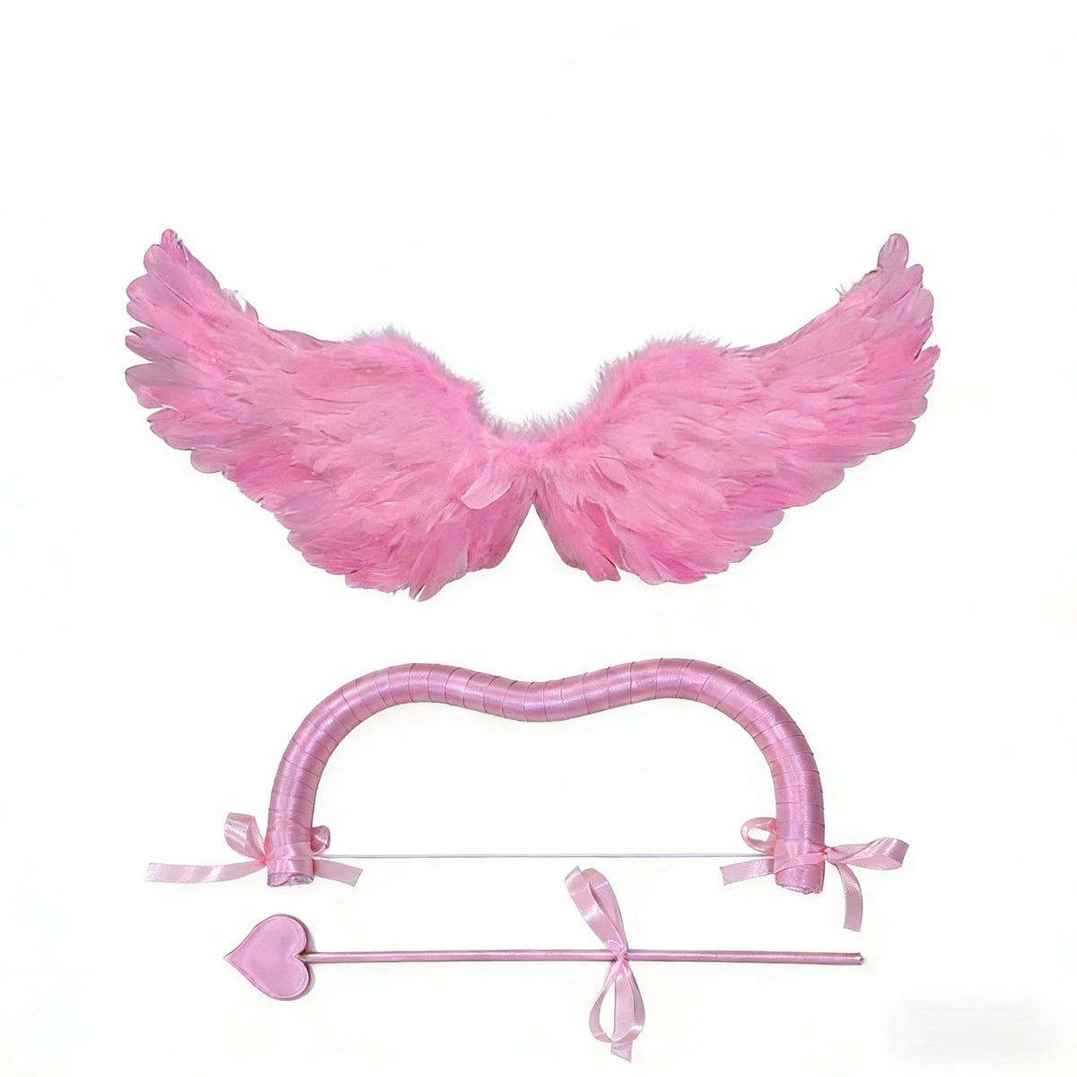 Cupid Angel Wings and Bow Cosplay Prop Set