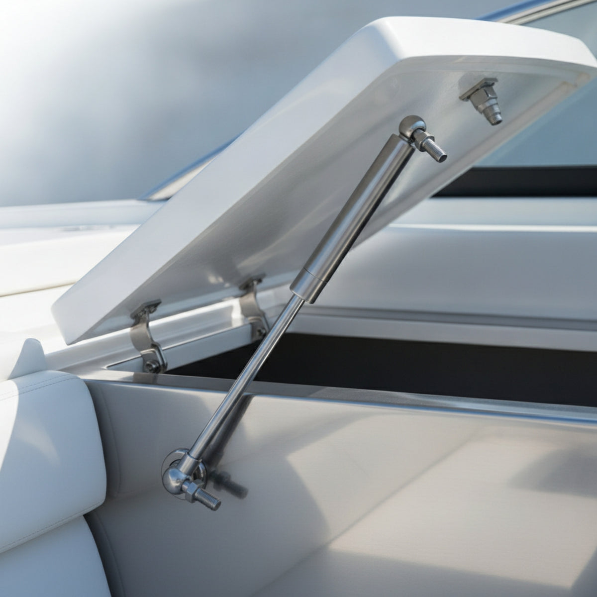 Hydraulic Support Rod Long-Lasting Marine Hatch Strut Easy to Install Gas Spring with Ball Joints Quick Installation for Boat Owners