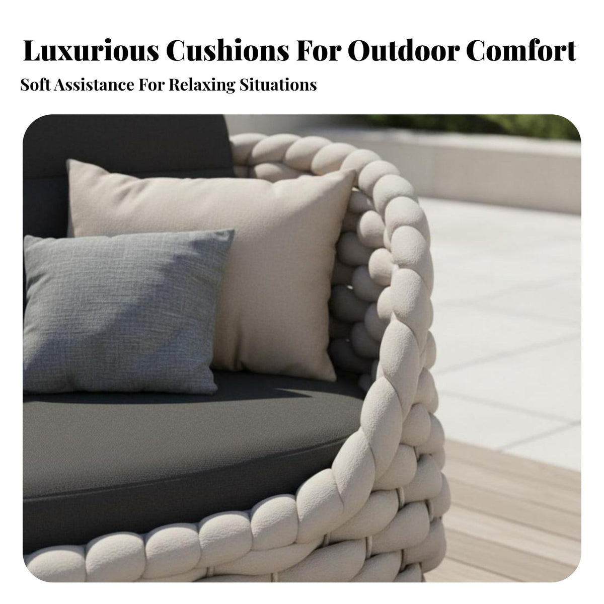 4 Pieces Waterproof 4-Piece Woven Sofa Set Weather-Resistant Patio Seating Sun-Proof Garden Lounge Group Water Repellent for Homeowners, Families, Adults, Balcony, Sunroom, Backyard, Porch