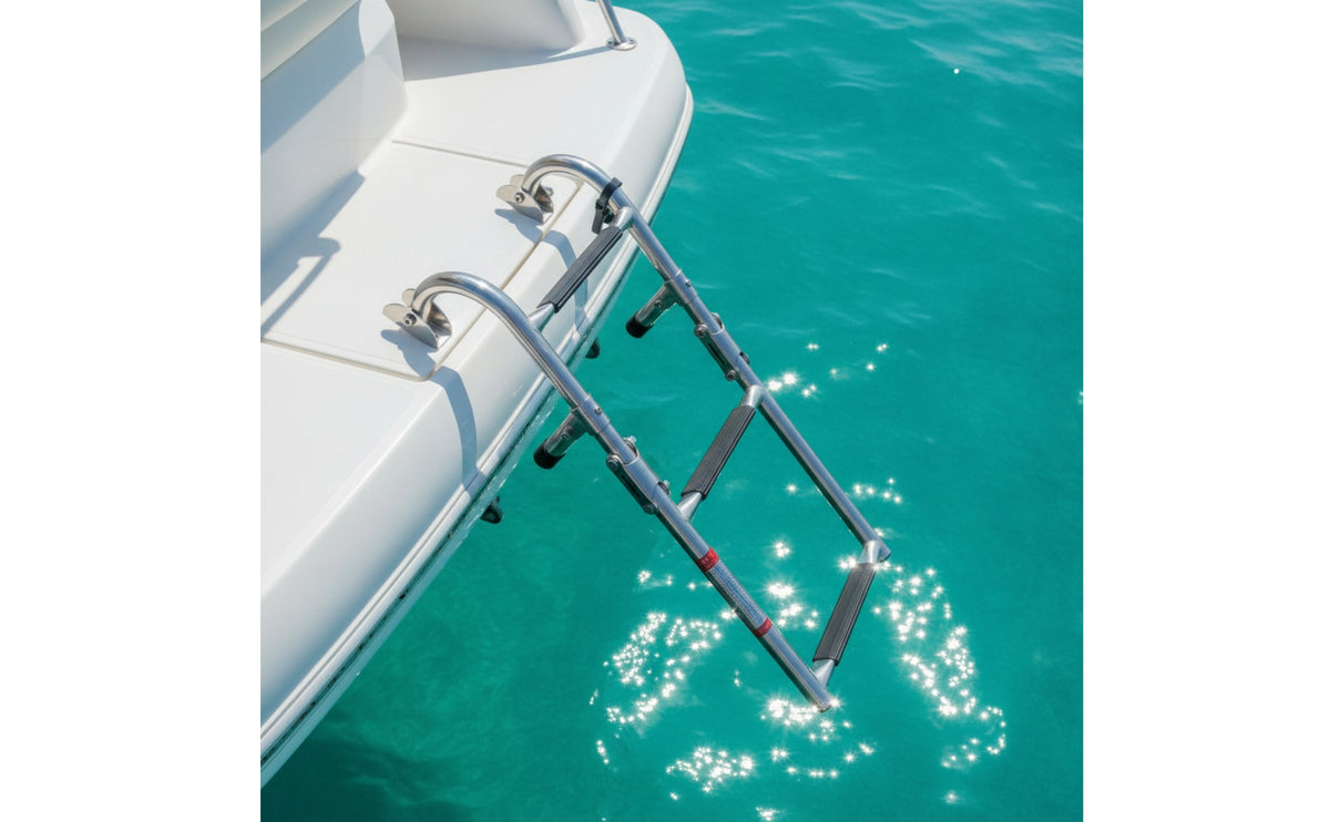 Stainless Steel Folding Boat Ladder for Yacht and Ship