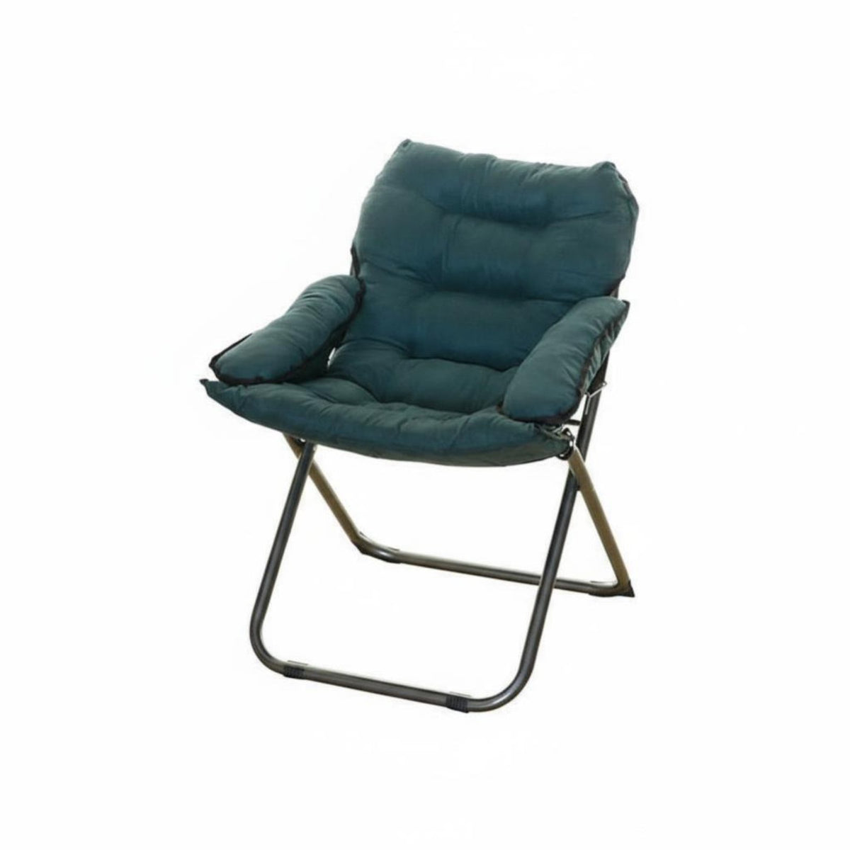 Comfortable Design Cushisingled Folding Lounger Space-Saving Lounge Chair Ergonomic Support Indoor Furniture Sturdy Frame for College Students, Young Adults, Homebodies, Dorm Room, Bedroom, Study Area, Reading Nook