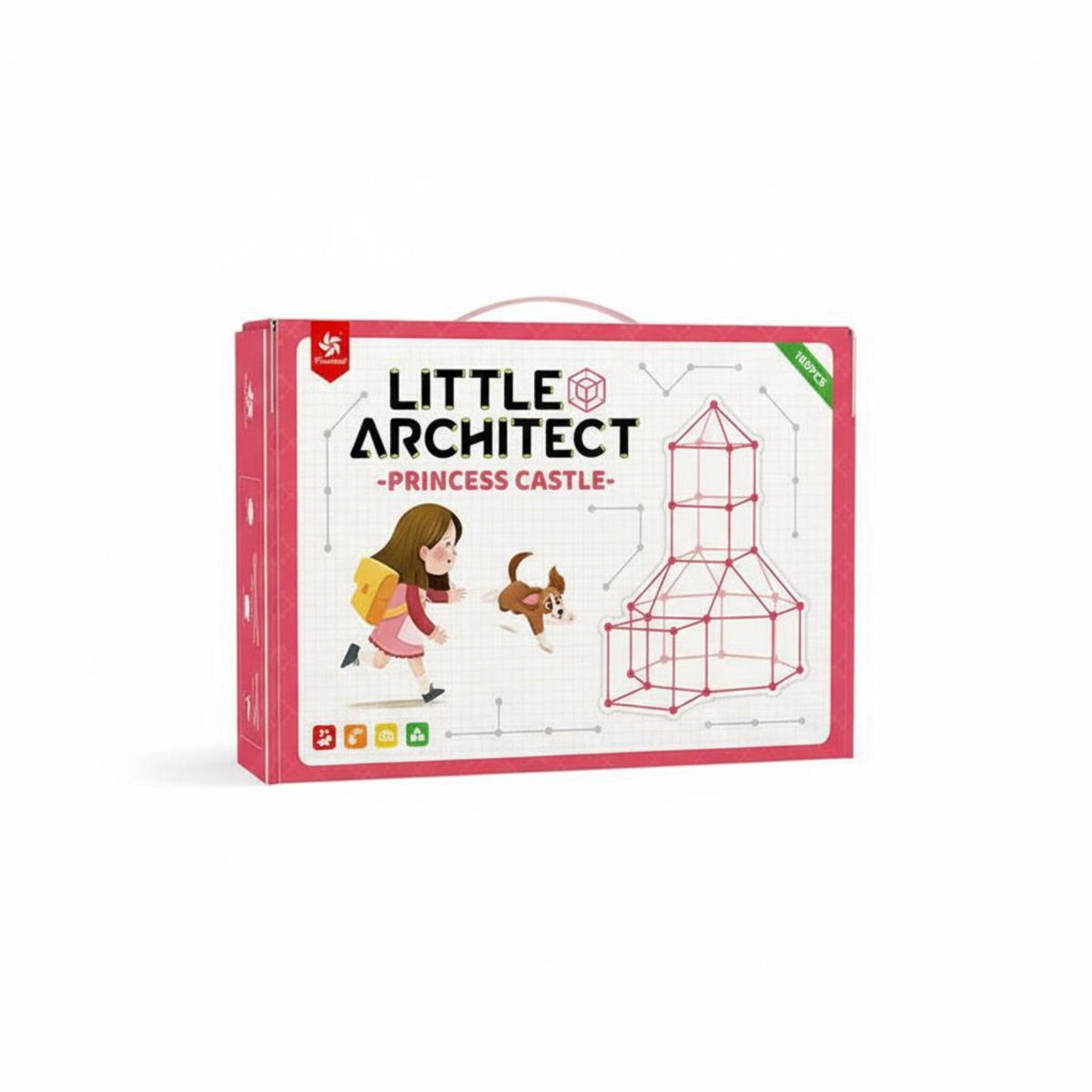 Educational Castle Construction Toy Easy to Build DIY Play Structure Safe & Long-Lasting for Preschoolers, Playroom