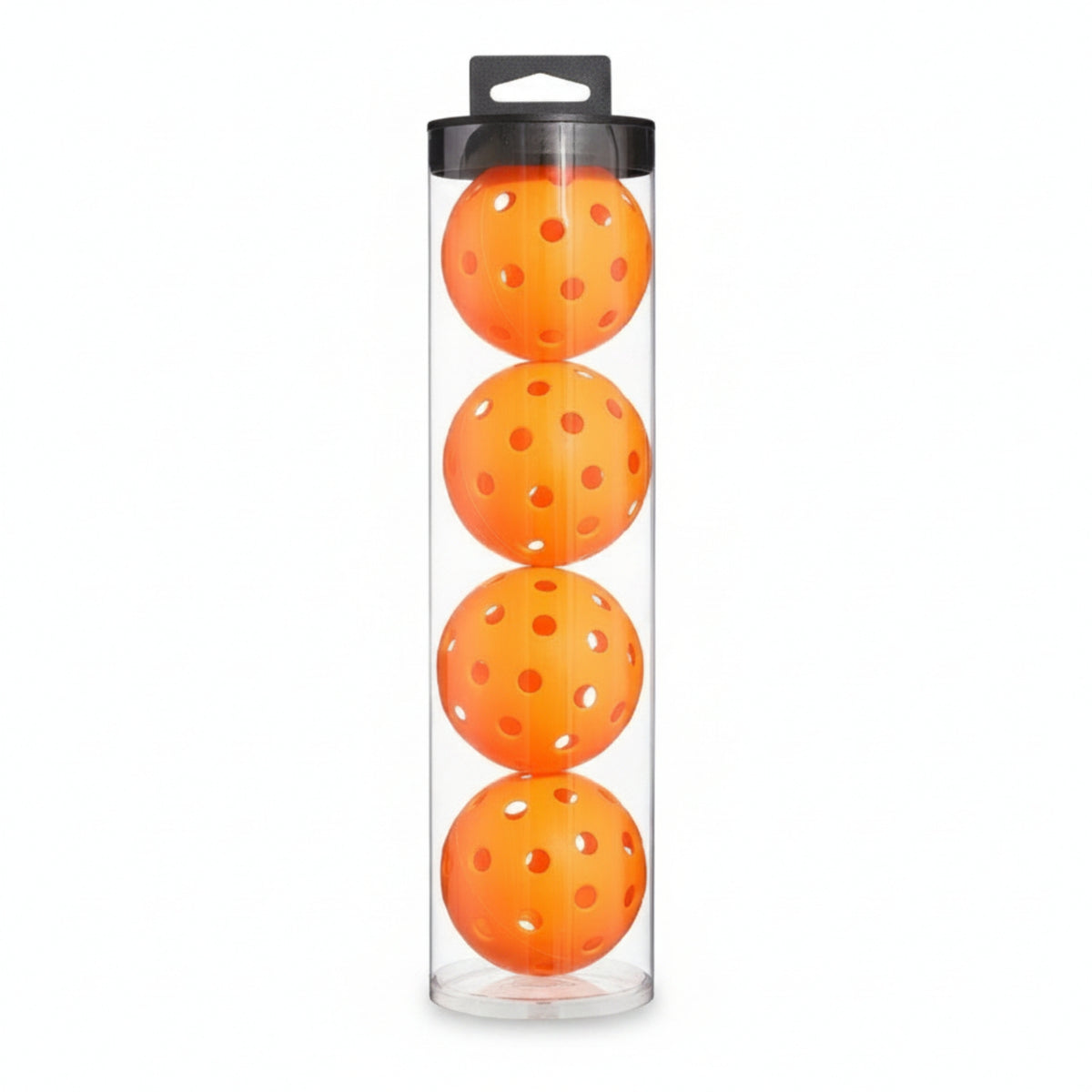 4 Pieces Lightweight Sports Gear Long-Lasting Perforated Pickleballs Compact Pickleball Ball Tube Set Outdoor