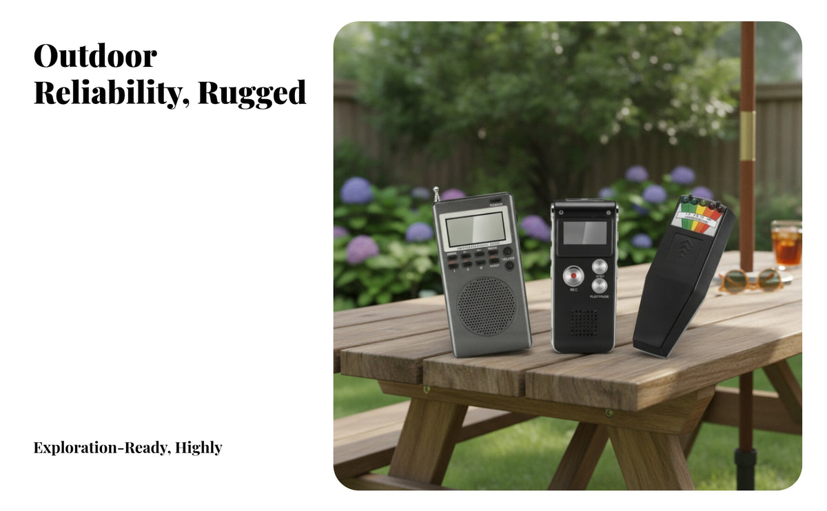 3 Pieces Portable Digital Radio | Pocket-Sized, Compact, Voice logger, for Field Work