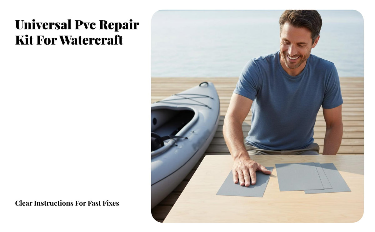 3 Pieces PVC Repair Piece Sturdy Inflatable Boat Repair Piece Heavy Duty Inflatable Repair Kit for Kayakers, Outdoor Enthusiasts, Kayaking
