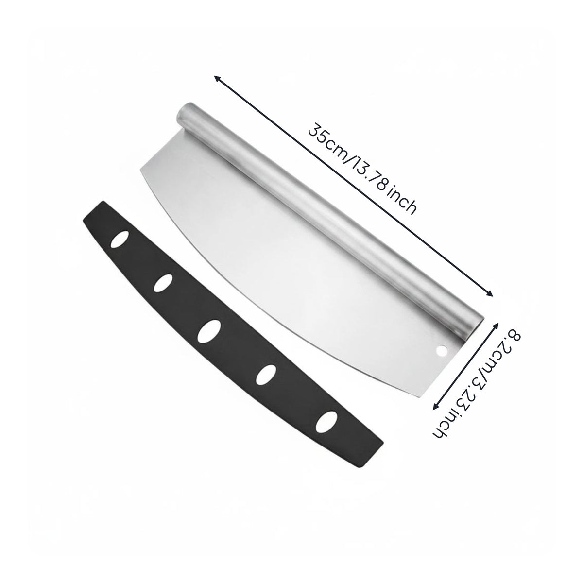 Multifunctional Stainless Steel Pizza Cutter Long-Lasting Baking Tool Ergonomic Handle for Commercial